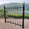 Residential Decorative Wrought iron Fence Metal Fence with Wrought Iron Decorative Ornaments Steel Fence
